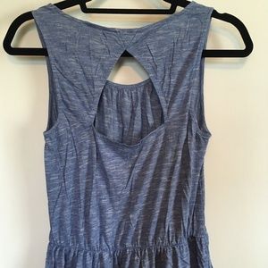 LOFT Sleeveless T-Shirt Dress, Blue, Small